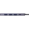 InLine 33271A USB-keskitin USB 3.2 Gen 1 (3.1 Gen 1) Type-C 5000 Mbit/s harmaa