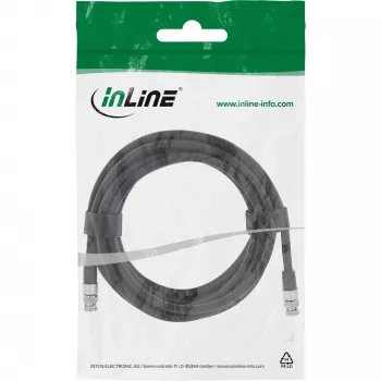 VGA-kaapeli InLine 10803S — analoginen videokaapeli, paino 228 g, liittimen koko n. 15×15 mm