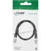 InLine BNC-videokaapeli, 12G-SDI, 4K60Hz, 75 Ohm, 0,5 m, 10855S