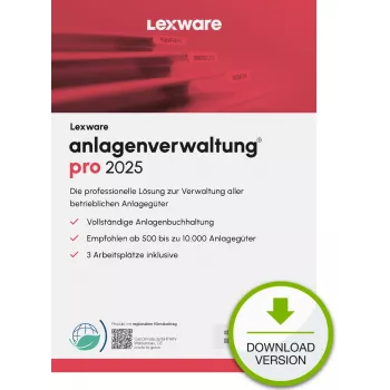 Lexware anlagenverwaltung pro 2025 ”rajoittamaton käyttöaika” lataus kirjanpito 1 vuosi
