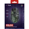 Trust GXT 113 Felox -hiiri pelikäyttöön oikeakätinen USB Type-A optinen 6400 DPI
