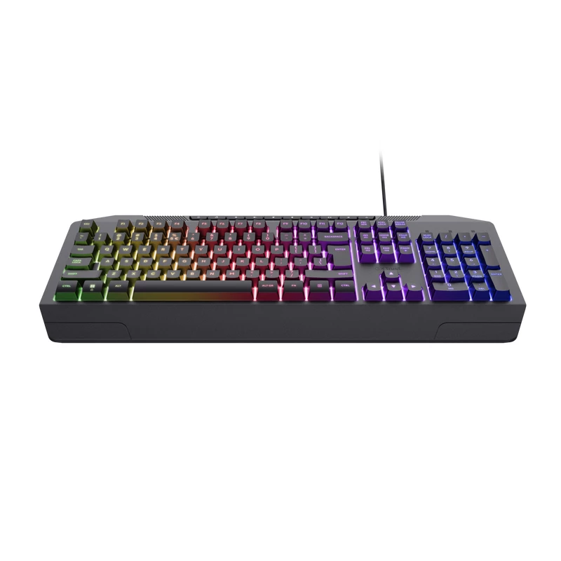 Trust GXT 836 EVOCX -näppäimistö pelikäyttöön USB saksa musta
