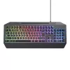 Trust GXT 836 EVOCX -näppäimistö pelikäyttöön USB saksa musta