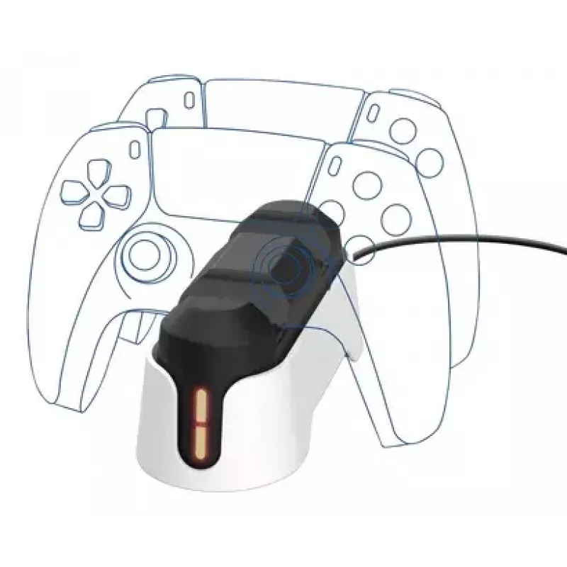 Latausteline Trust GXT 228 Dual PlayStation 5 musta valkoinen