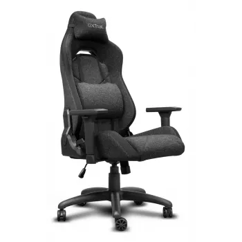 Universaali pelituoli TRUST GXT 723 — pehmustettu istuin, enintään 150 kg, 710×750 mm, korkeus enintään 134 cm, harmaa