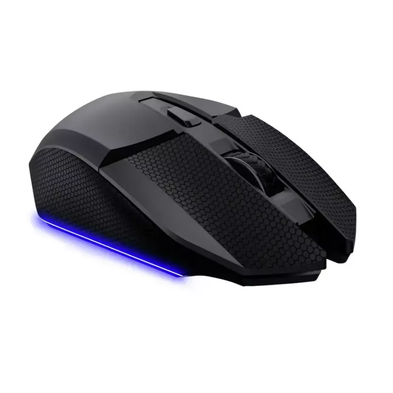 Pelihiiri TRUST GXT 122 Felox+ — oikeakätinen, optinen, RF Wireless + Bluetooth, 10000 DPI, 7 painiketta, Multi-LED, musta