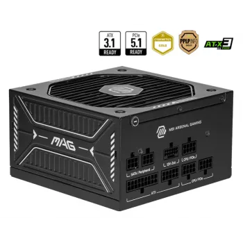 MSI MAG A650GLS PCIE5 -virtalähde 650 W 24-pin ATX ATX musta