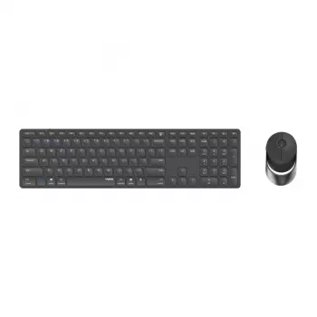 Rapoo 9850M näppäimistö hiiri sisältyy koti RF Wireless Bluetooth QWERTZ saksa harmaa