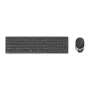 Rapoo 9850M näppäimistö hiiri sisältyy koti RF Wireless Bluetooth QWERTZ saksa harmaa