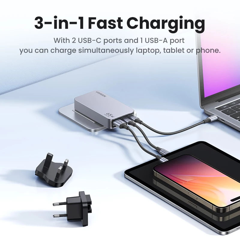 Sisälaturi UGREEN Nexode Pro 65W GaN Travel Charger