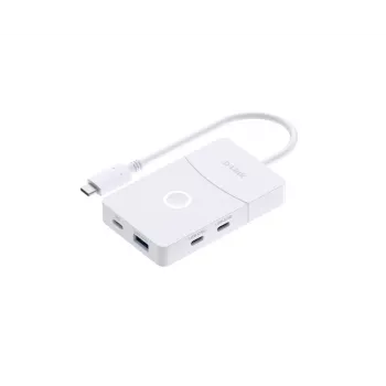 D-Link DUP-501 USB-keskitin USB 3.2 Gen 1 (3.1 Gen 1) Type-C 5000 Mbit/s valkoinen