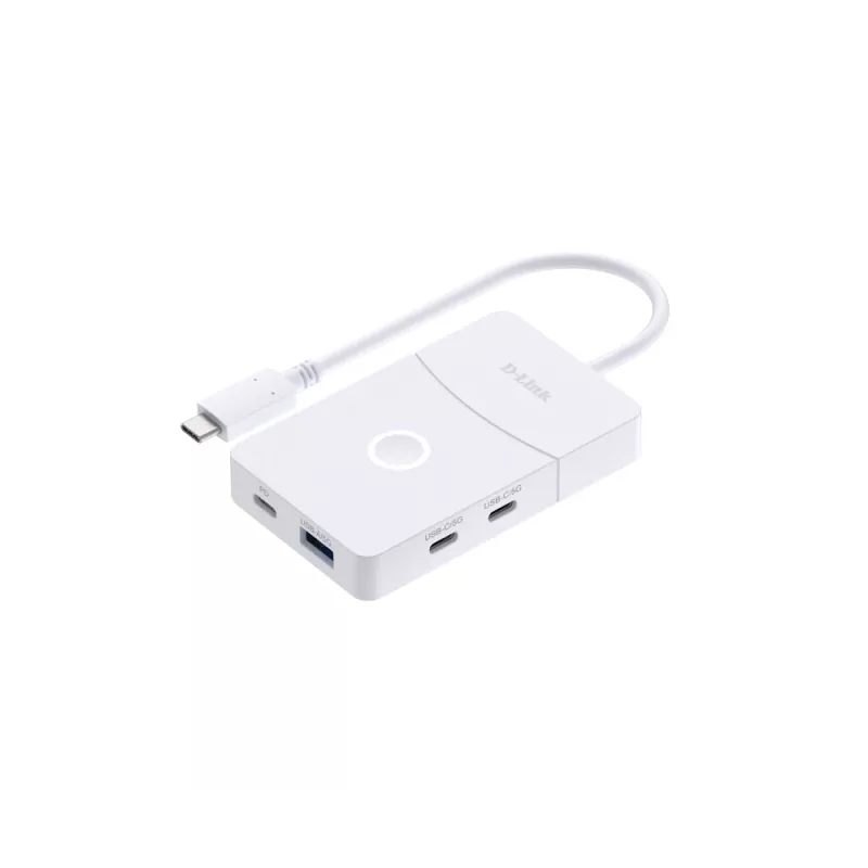 D-Link DUP-501 USB-keskitin USB 3.2 Gen 1 (3.1 Gen 1) Type-C 5000 Mbit/s valkoinen