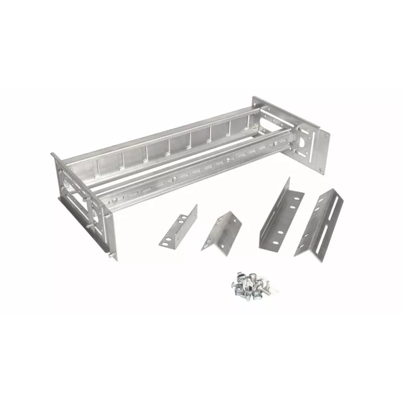 Equip EZR-DIN-4 19 tuuman DIN-kiskomoduuli 2U, RAL 7035