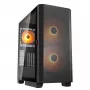 PC Midi Tower -kotelo Cougar Airface FLO ARGB, musta — tukee 2x 180 mm edessä, 1x 120 mm takana, 2,5