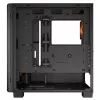 PC Midi Tower -kotelo Cougar Airface FLO ARGB, musta — tukee 2x 180 mm edessä, 1x 120 mm takana, 2,5