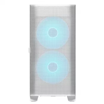 COUGAR PC Midi Tower -kotelo Airface FLO ARGB valkoinen — 2x180 mm edessä, 1x120 mm takana, tukee 2,5