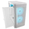 COUGAR PC Midi Tower -kotelo Airface FLO ARGB valkoinen — 2x180 mm edessä, 1x120 mm takana, tukee 2,5