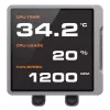 All-in-One-CPU-vesijäähdytys Cougar Poseidon Vistek Pro 240, ARGB, 120 mm tuuletin, 700–2500 RPM, musta