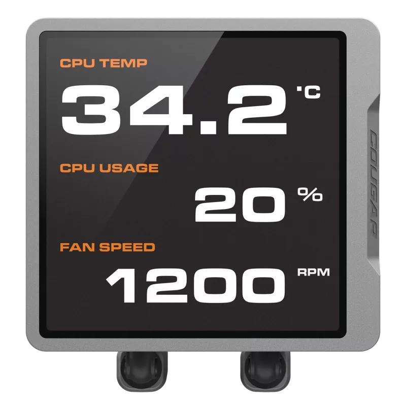 All-in-One-CPU-vesijäähdytys Cougar Poseidon Vistek Pro 240, ARGB, 120 mm tuuletin, 700–2500 RPM, musta