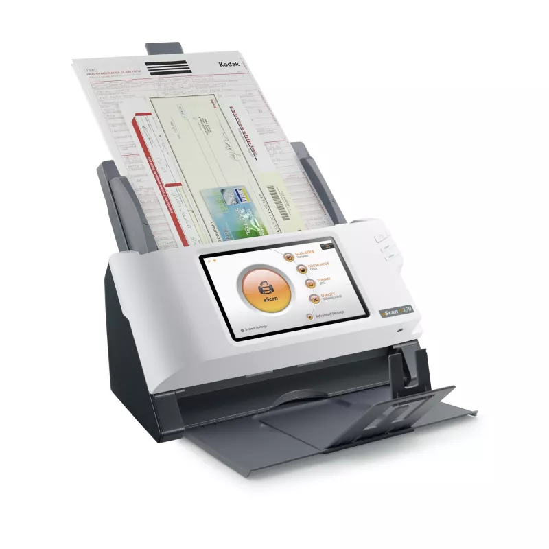 Plustek eScan A350 Essential ADF-skanneri 600 x 600 DPI A4 musta, valkoinen