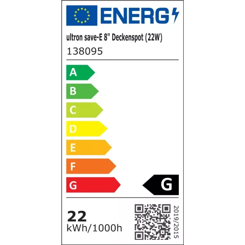 Energiansäästölamppu Ultron 138095 22 W 4000 K
