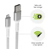dbramante1928 re-charge Pro - BRD-kaapeli 2,5 m USB-A - Lightning -W