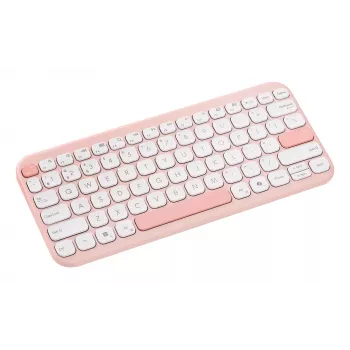 Langaton ASUS Marshmallow KW100 75%-Bluetooth-näppäimistö — QWERTZ saksa, saksimekanismi, pinkki