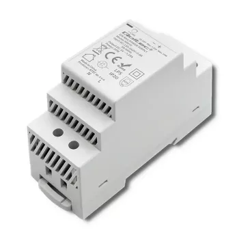 DIN-kiskovirtalähde QOLTEC 30W 24V 1,25A harmaa