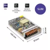LED-ajuri QOLTEC 50967, vakiovirtalähde/vakiovirtalähde, IP20, 150 W