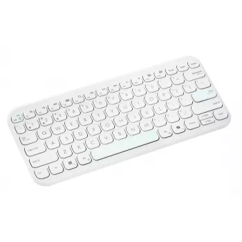Langaton Bluetooth-näppäimistö ASUS KW100 Marshmallow – 75 %:n asettelu, QWERTZ, saksimekanismi, valkoinen