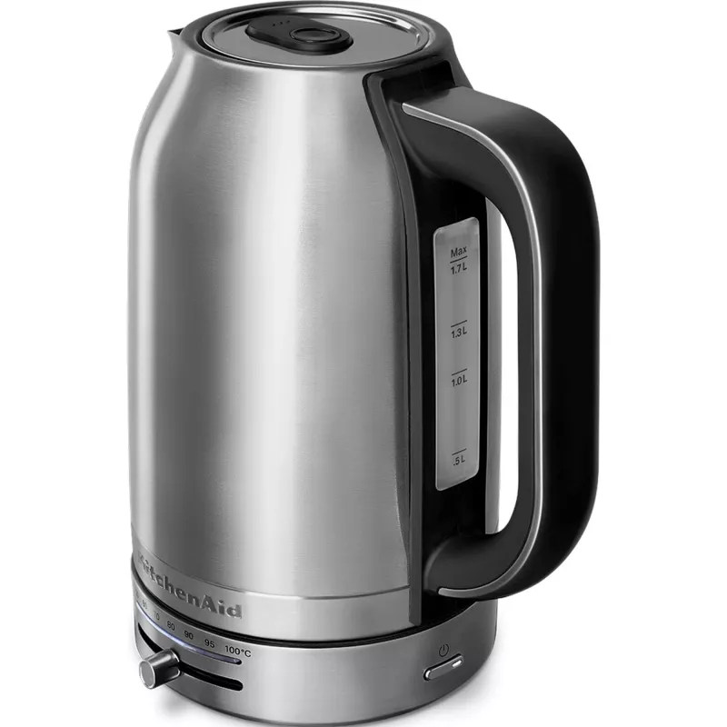KitchenAid 5KEK1701ESX vedenkeitin 1,7 l 2400 W musta, ruostumaton teräs