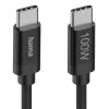 Hama Fabric USB-kaapeli USB 2.0 1,5 m USB C musta