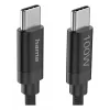 Hama Fabric USB-kaapeli USB 2.0 3 m USB C musta