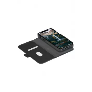 Foliosuojakotelo dbramante1928 New York iPhone 11/XR:lle – Night musta, 15,5 cm (6,1 inch), 3 korttipaikkaa