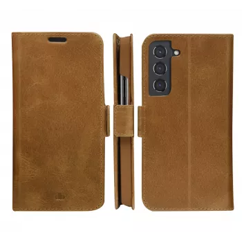 Folio-puhelinsuojakotelo dbramante1928 Copenhagen ohut Samsung Galaxy S22:lle, 6,1 inch näyttö, Tan, pöytäteline
