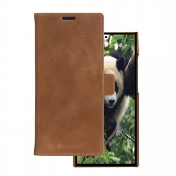 Folio-puhelinsuojakotelo dbramante1928 Lynge Samsung Galaxy S23 Ultralle, tan, 3 korttipaikkaa, sopii 17,3 cm (6,8 inch) näytölle