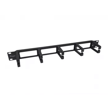 Equip 19 tuuman rack-asennuskaapelinhallintapaneeli, musta