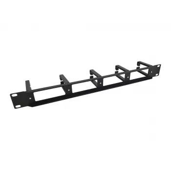 Equip 19 tuuman rack-asennuskaapelinhallintapaneeli, musta