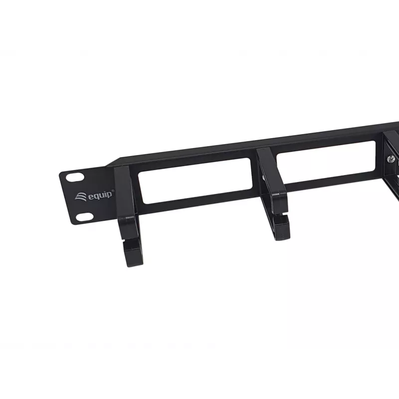 Equip 19 tuuman rack-asennuskaapelinhallintapaneeli, musta