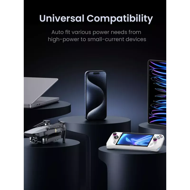Ugreen Nexode varavirtalähde 48000 mAh litium harmaa