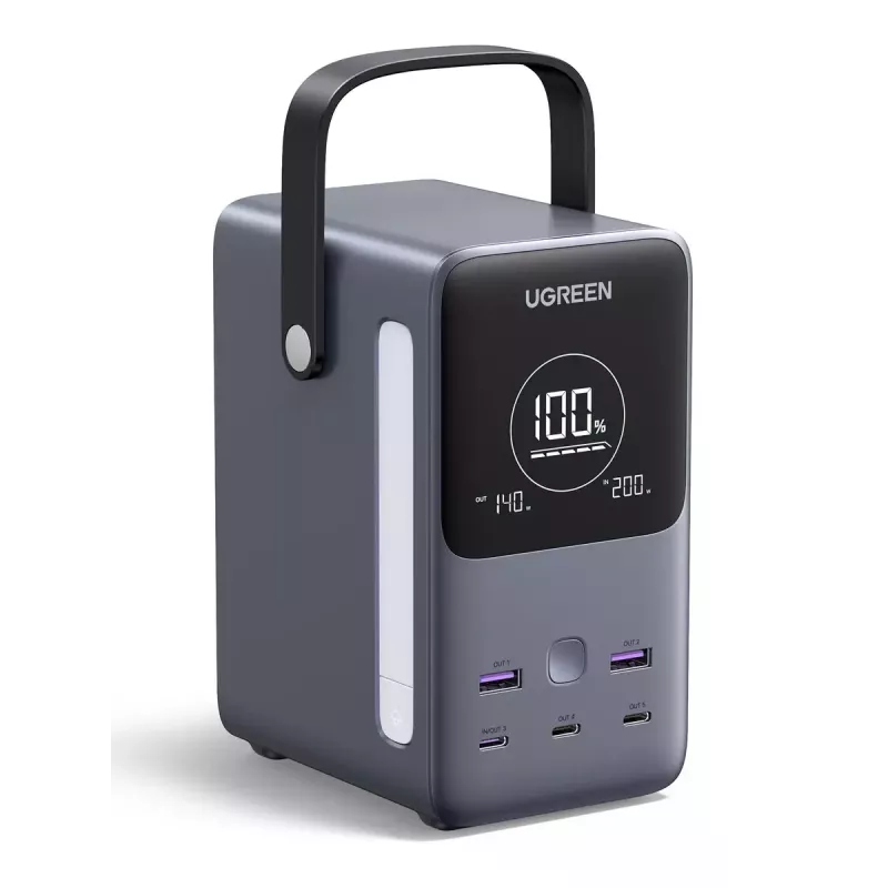 Ugreen Nexode varavirtalähde 48000 mAh litium harmaa