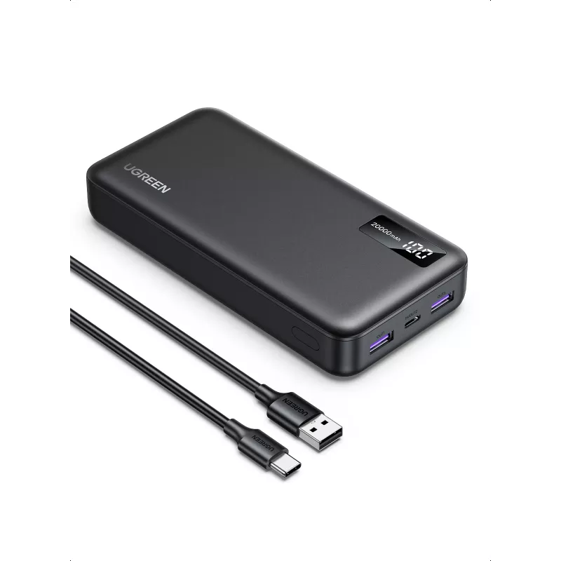 Ugreen 25683 varavirtalähde 20000 mAh musta