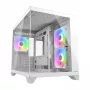 Mini Tower PC-kotelo Cougar FV150 ARGB valkoinen — Micro-ATX / Mini-ITX, sivulasiseinä, 2x120mm + 1x120mm tuulettimet, 2,5 tuuman & 3,5 tuuman paikat