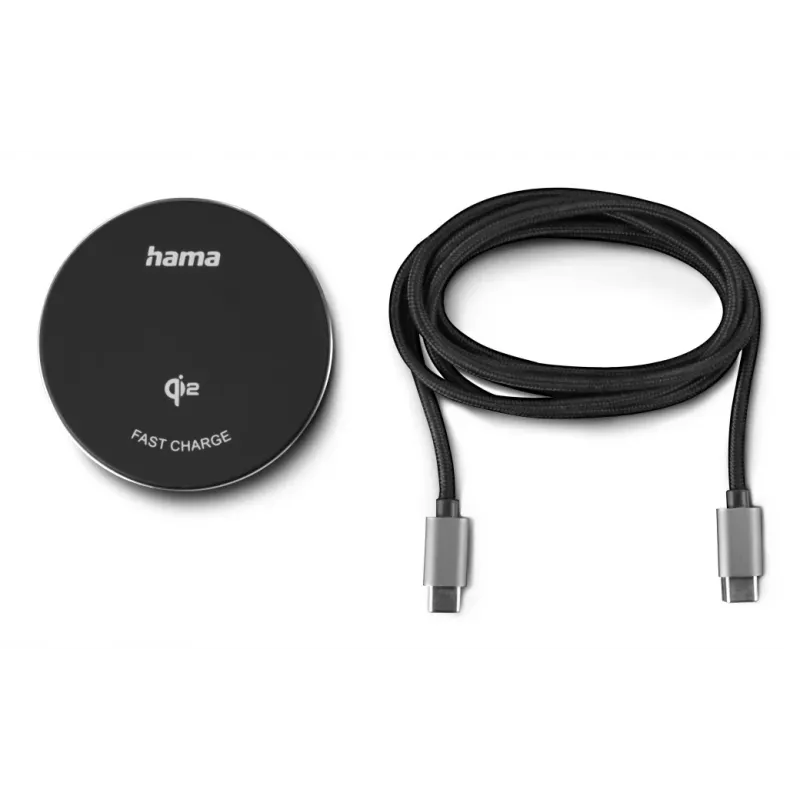 Hama 00201735 matkalaturi älypuhelin musta USB langaton lataus pikalataus sisäkäyttöön