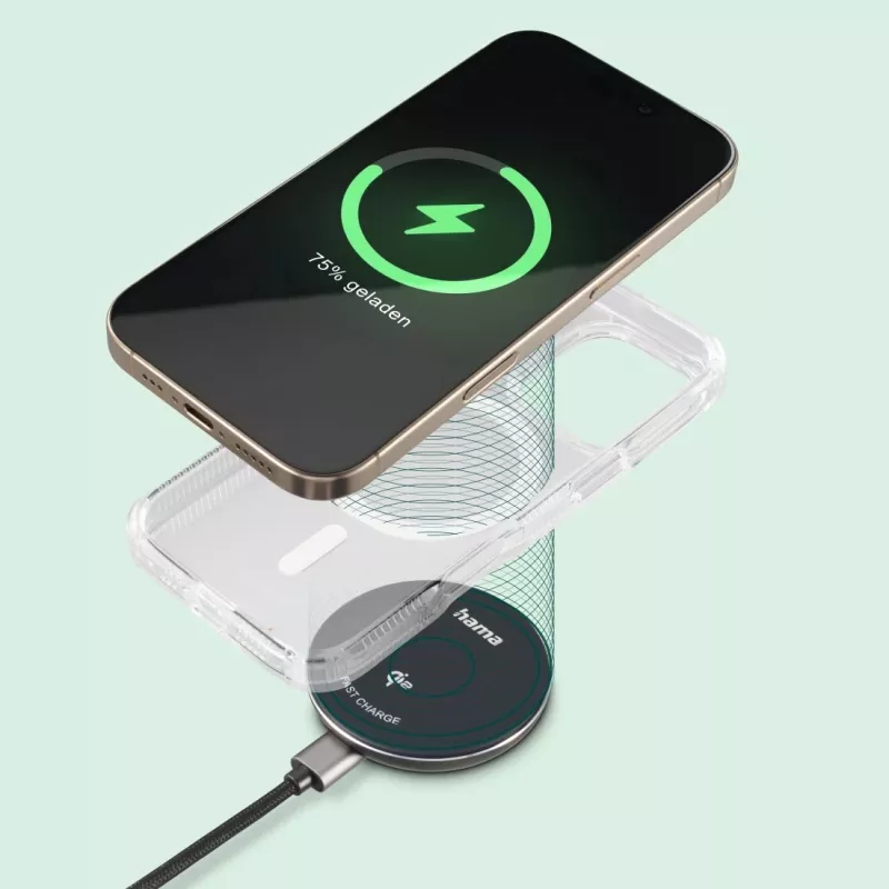 Hama 00201735 matkalaturi älypuhelin musta USB langaton lataus pikalataus sisäkäyttöön