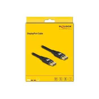 DeLOCK DisplayPort-kaapeli 8K 60 Hz 2 m musta metalli