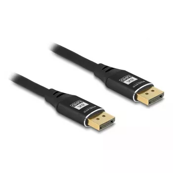 DeLOCK DisplayPort-kaapeli 8K 60 Hz 2 m musta metalli