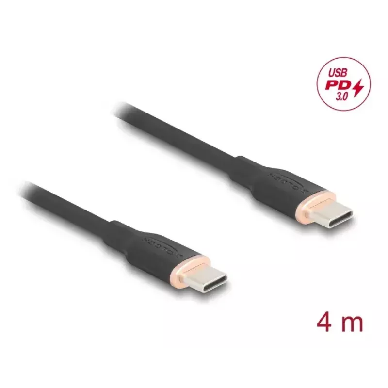 DeLOCK USB-kaapeli USB 2.0 4m USB-C musta 81240