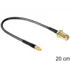 Koaksiaalikaapeli DeLOCK 88580 0,2 m SMA MMCX musta