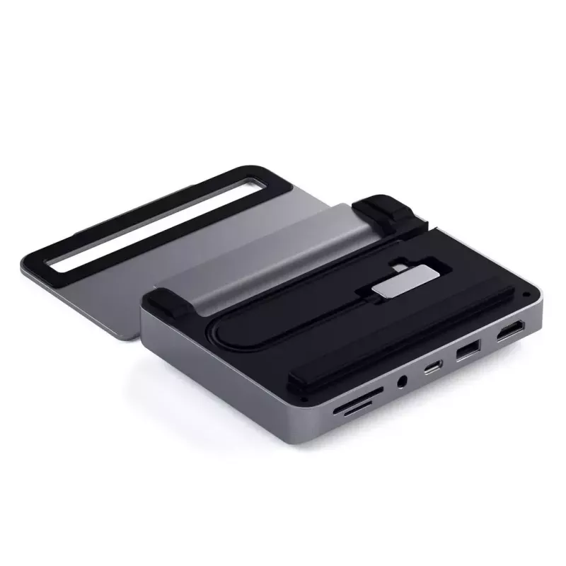 Kannettavan telakka Satechi ST-TCSHIPM USB-C (USB 3.2 Gen 1) HDMI, SD/MicroSD, 60W PD, harmaa